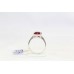 Women's Ring 925 Sterling Silver Natural red ruby gem stone A 191